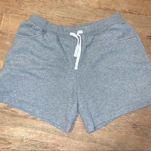 Lands’ End Heather Gray Drawstring Sweat Shorts